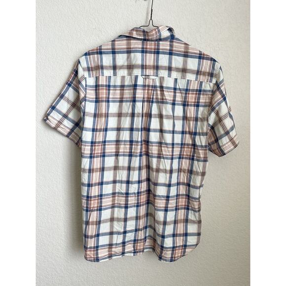 Tommy Bahama Mens Orange Striped Button Down Shirt Small 100% Cotton Pre-owned - Picture 12 of 12